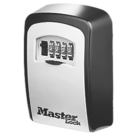 Installation and supply for an external wall mounted key safe with combination lock