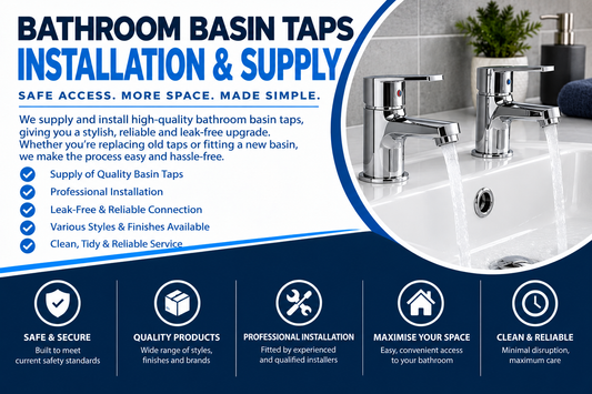 Installation and supply for new Bathroom basin taps