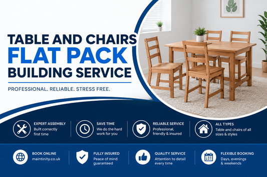 Table and Chairs Flat Pack building service